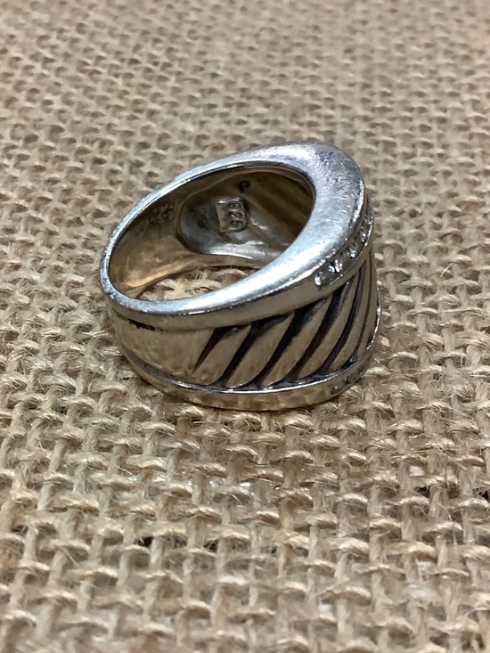 David Yurman Diamond Cable Band Ring Size: 6 - Picture 3 of 6